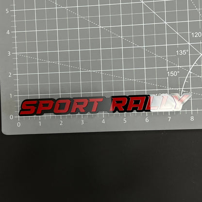 1PC SPORT RALLY 3D Acrylic Badge - Car Truck Emblem Fender Sticker