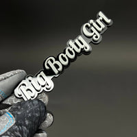 1PC Big Booty Girl 3D Acrylic Badge - Car Truck Emblem Fender Sticker