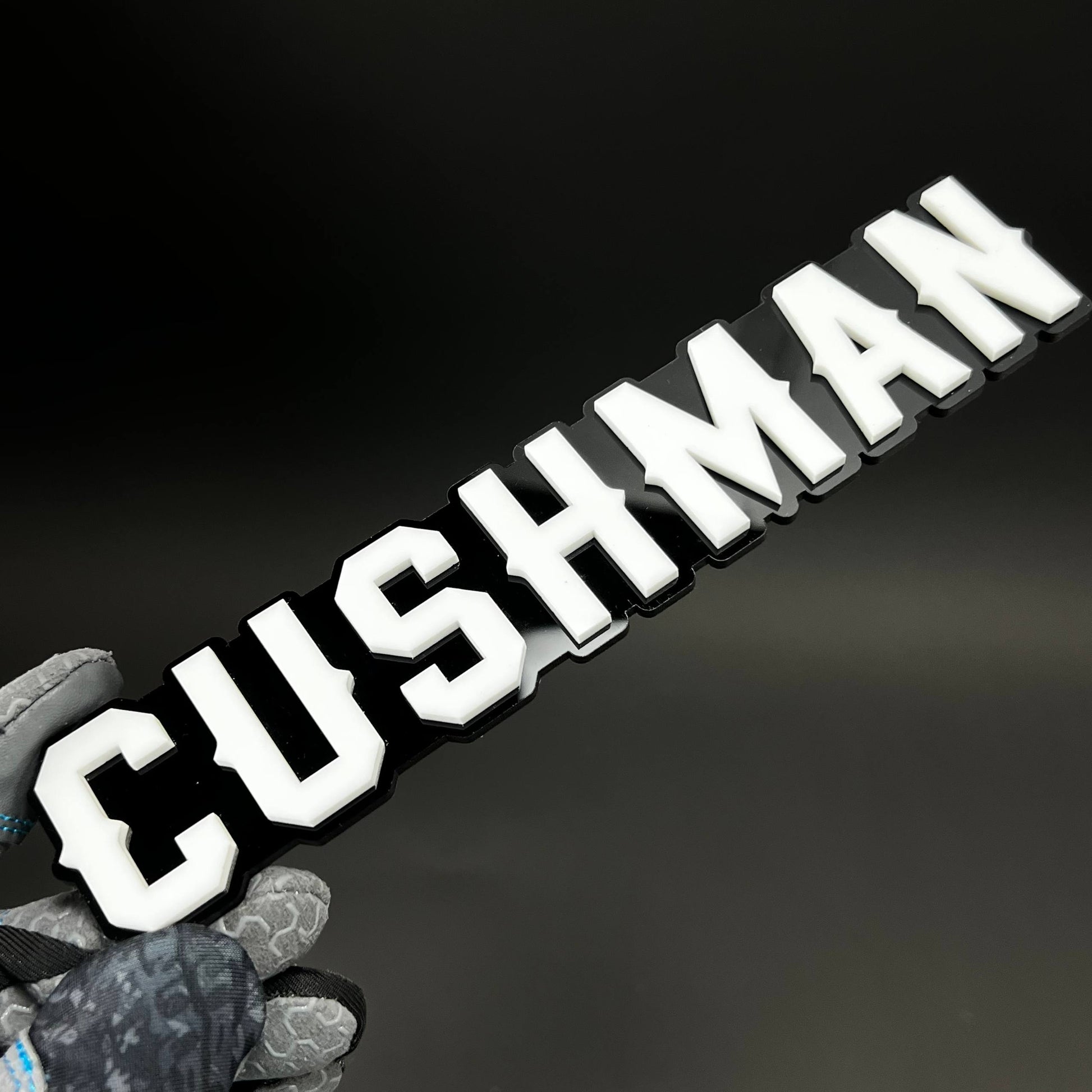 1PC CUSHMAN 3D Acrylic Badge - Car Truck Emblem Fender Tailgate Trunk Sticker