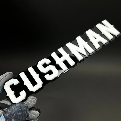 1PC CUSHMAN 3D Acrylic Badge - Car Truck Emblem Fender Tailgate Trunk Sticker