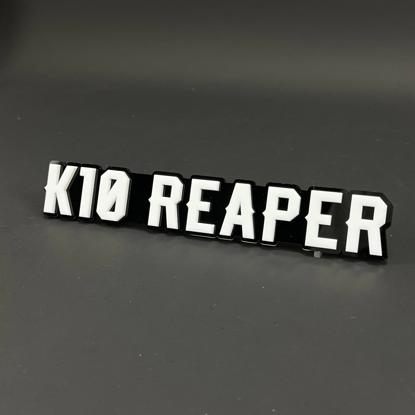 1PC K10 REAPER 3D Acrylic Badge - Car Truck Emblem Fender Tailgate Trunk Sticker