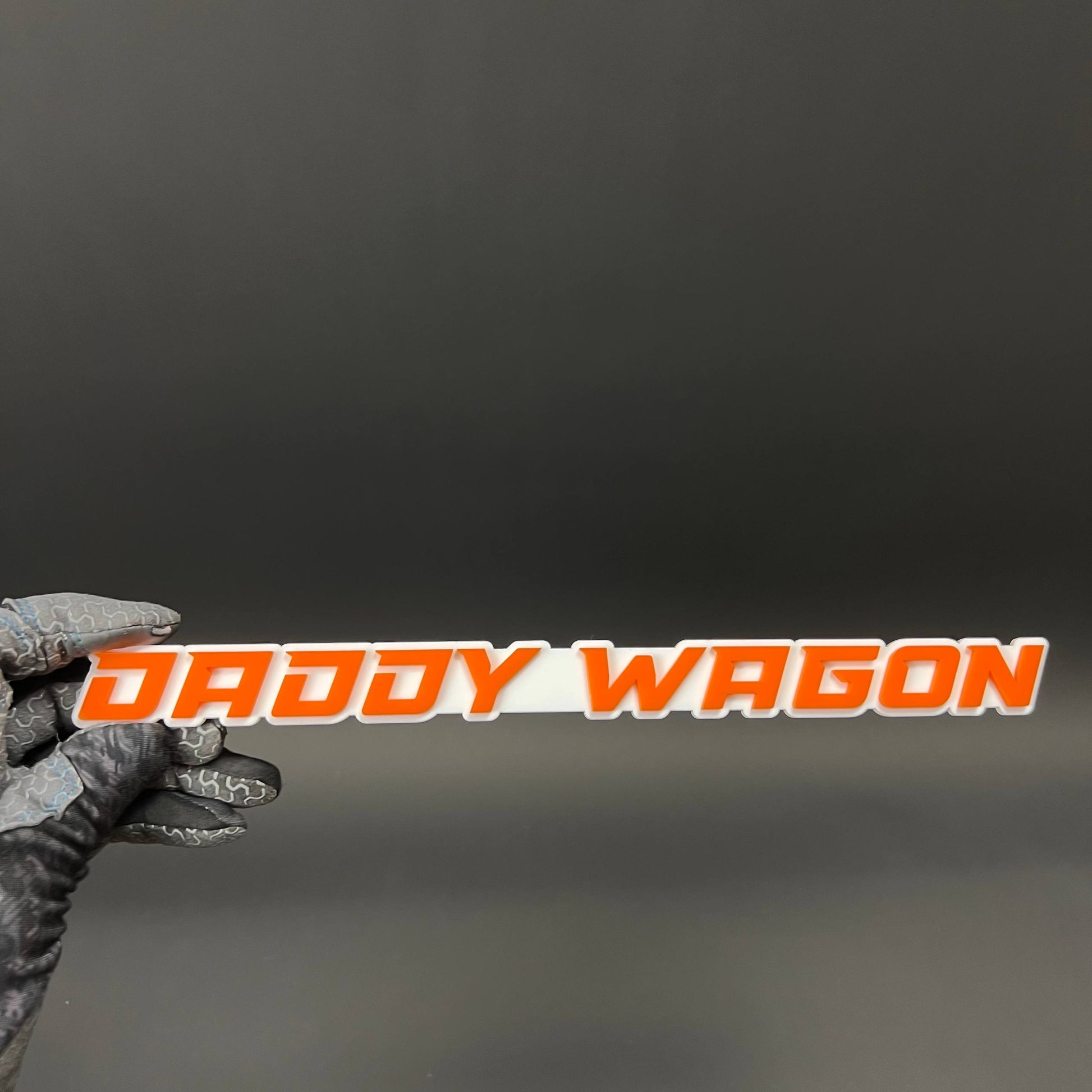 1PC DADDY WAGON 3D Acrylic Badge - Car Truck Emblem Fender Sticker