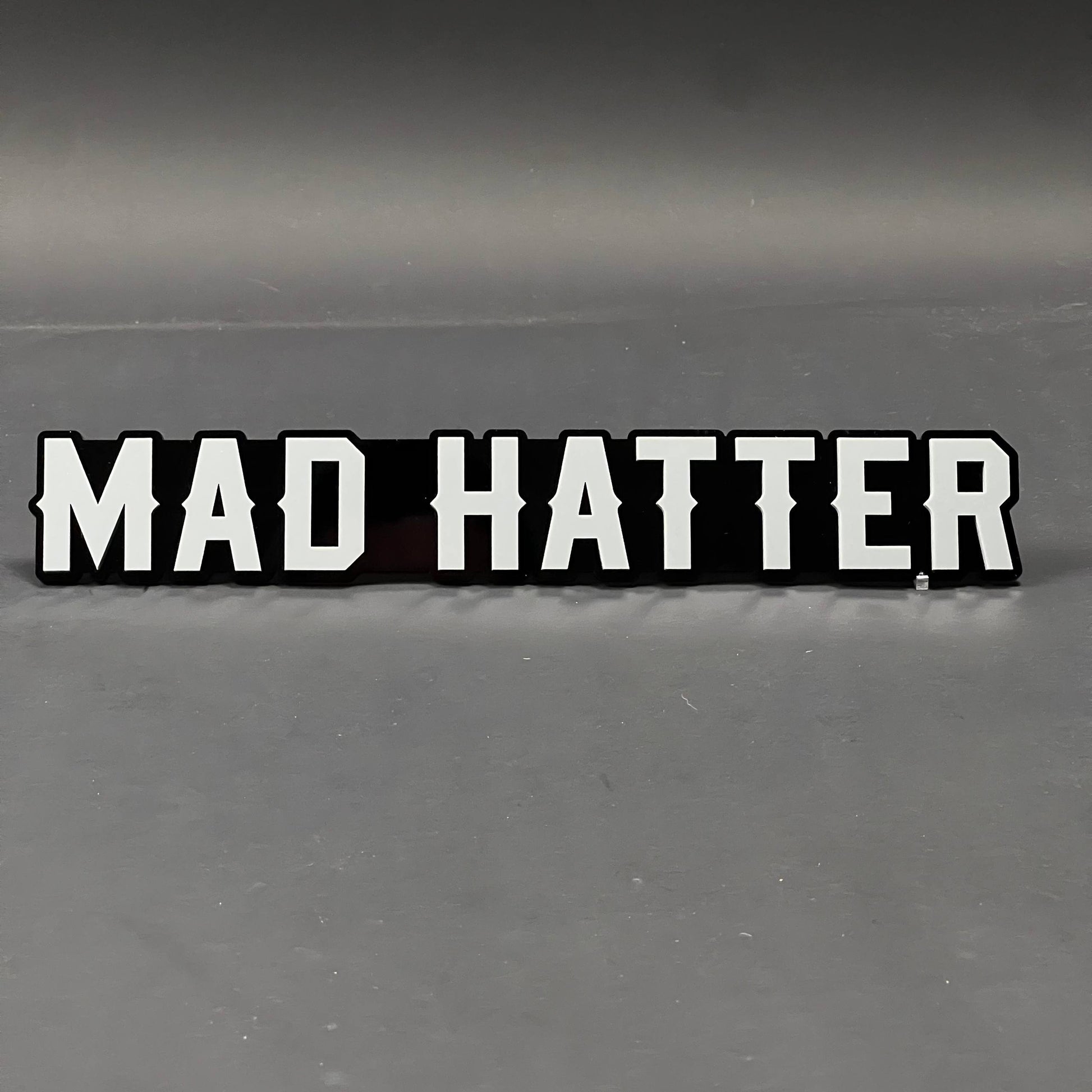 1PC MAD HATTER 3D Acrylic Badge - Car Truck Emblem Fender Tailgate Trunk Sticker
