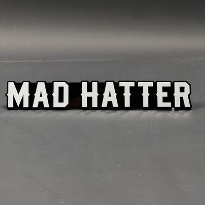 1PC MAD HATTER 3D Acrylic Badge - Car Truck Emblem Fender Tailgate Trunk Sticker