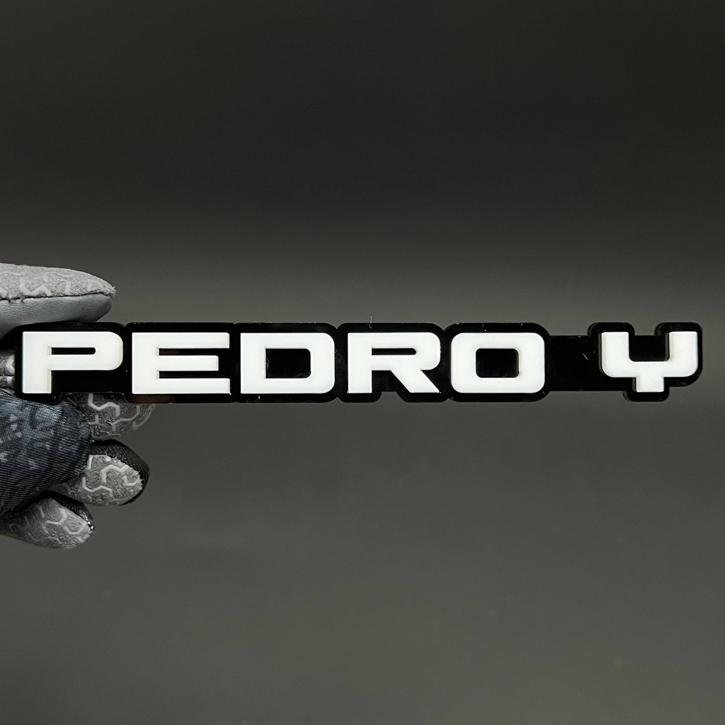 1PC PEDRO Y 3D Acrylic Badge - Car Truck Emblem Fender Tailgate Trunk Sticker
