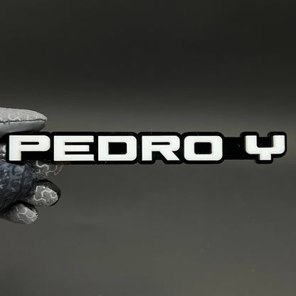 1PC PEDRO Y 3D Acrylic Badge - Car Truck Emblem Fender Tailgate Trunk Sticker