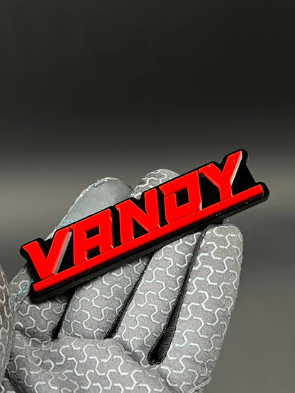 1PC VANDY 3D Acrylic Badge - Car Truck Emblem Fender Tailgate Trunk Sticker