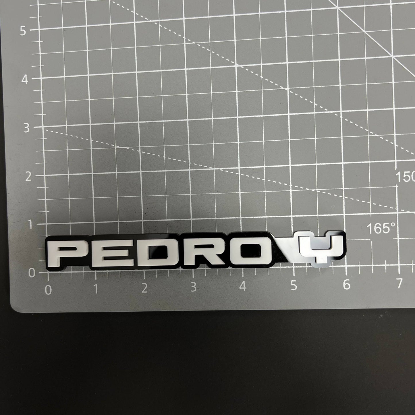 1PC PEDRO Y 3D Acrylic Badge - Car Truck Emblem Fender Tailgate Trunk Sticker