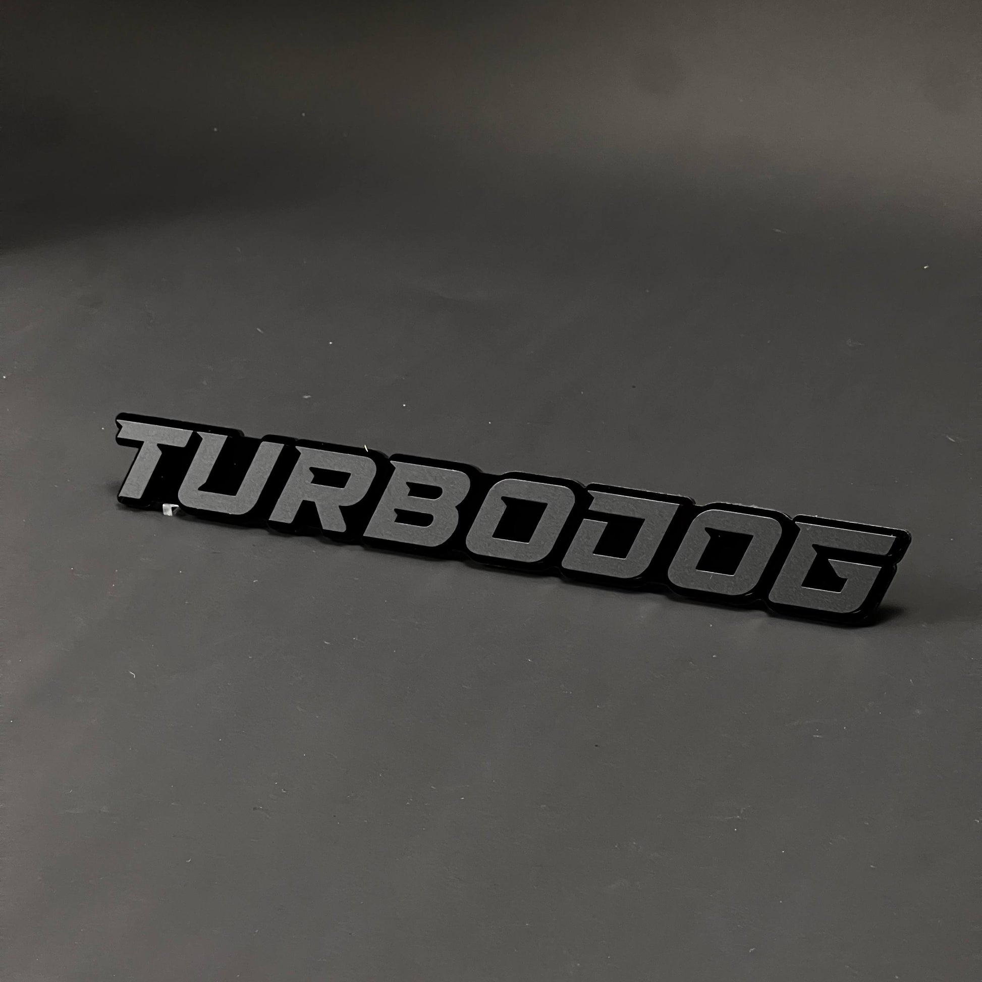 1PC TURBODOG 3D Acrylic Badge - Car Truck Emblem Fender Tailgate Trunk Sticker