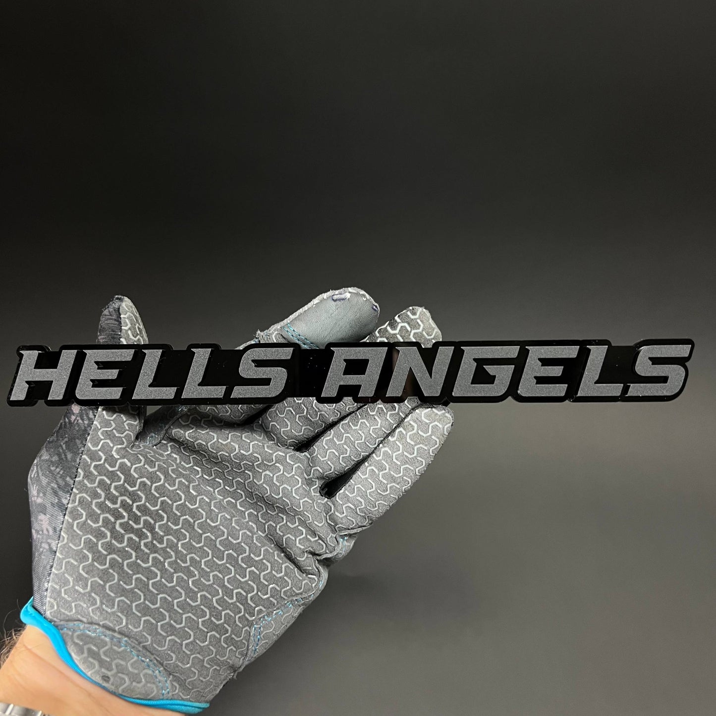 1PC HELLS ANGELS 3D Acrylic Badge - Car Truck Emblem Fender Sticker