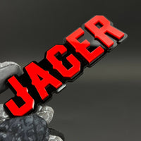 1PC JAGER 3D Acrylic Badge - Car Truck Emblem Fender Tailgate Trunk Sticker