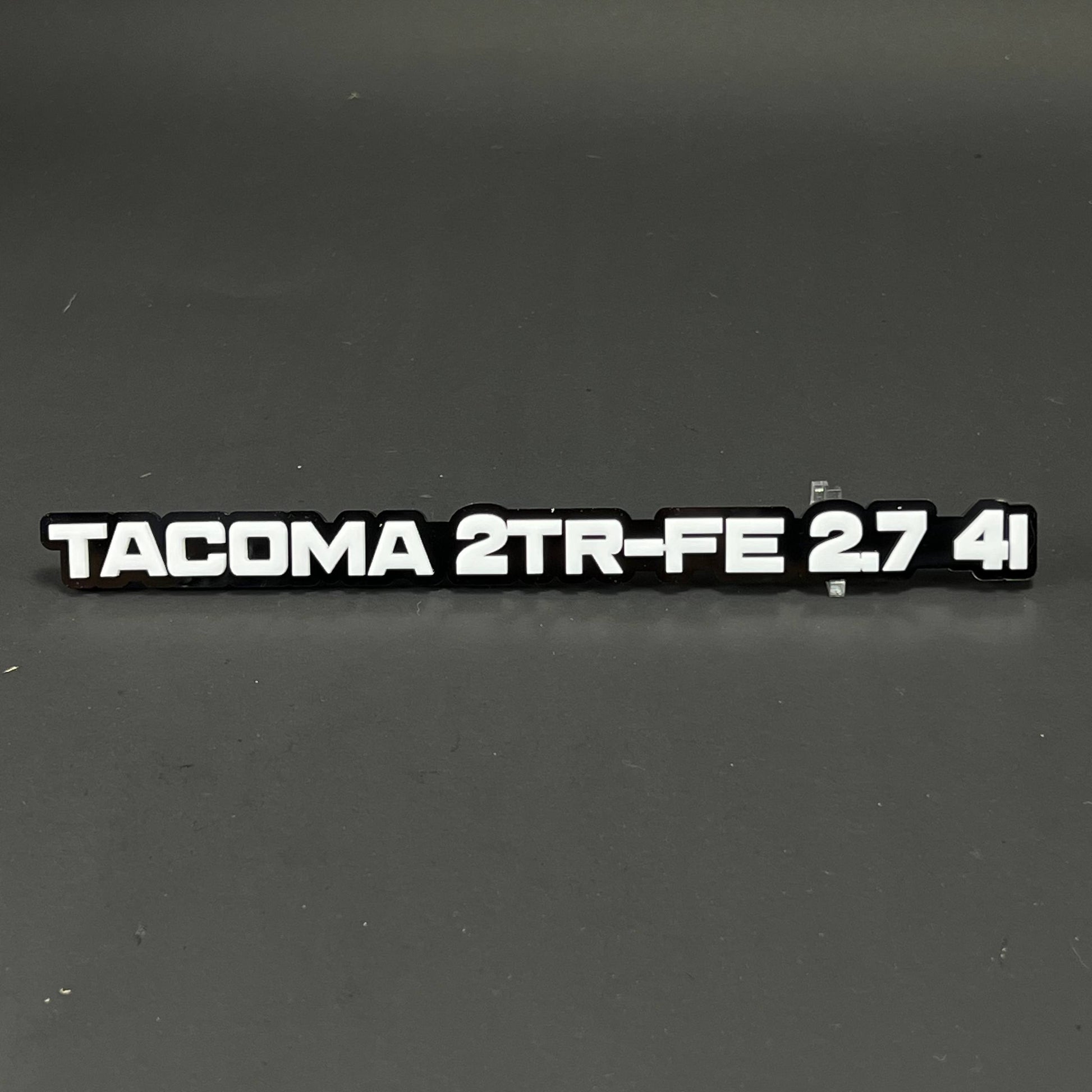 1PC TACOMA 2TR-FE 2.7 4I 3D Acrylic Badge - Car Truck Emblem Fender Sticker