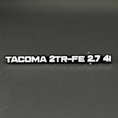 1PC TACOMA 2TR-FE 2.7 4I 3D Acrylic Badge - Car Truck Emblem Fender Sticker