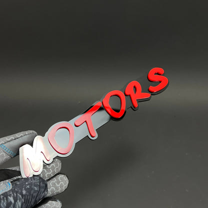 1PC MOTORS 3D Acrylic Badge - Car Truck Emblem Fender Tailgate Trunk Sticker