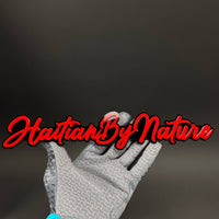 1PC HaitianByNature 3D Acrylic Badge - Car Truck Emblem Fender Sticker
