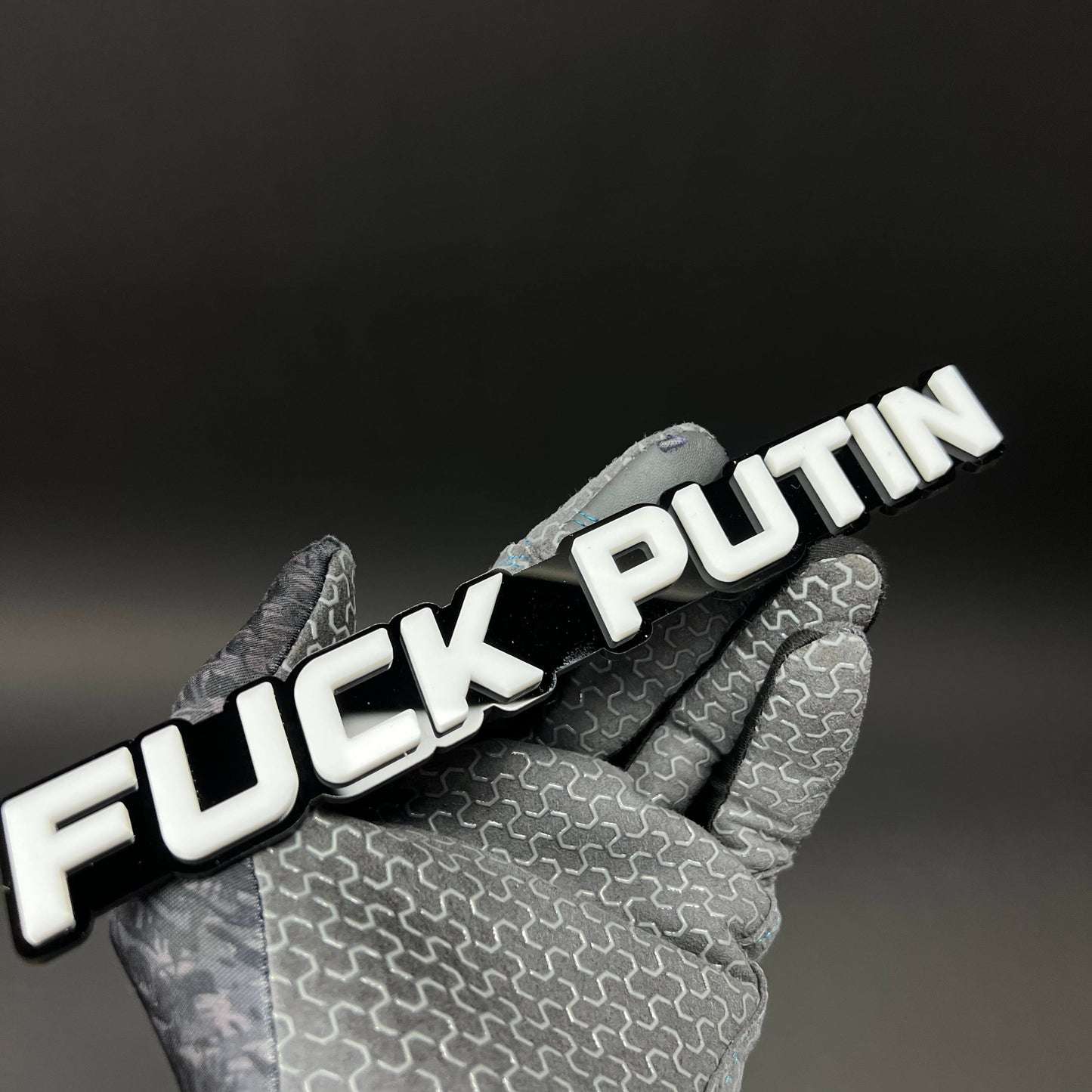 1PC FUCK PUTIN 3D Acrylic Badge - Car Truck Emblem Fender Tailgate Trunk Sticker