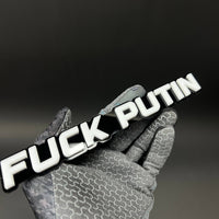 1PC FUCK PUTIN 3D Acrylic Badge - Car Truck Emblem Fender Tailgate Trunk Sticker