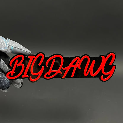 1PC BIGDAWG 3D Acrylic Badge - Car Truck Emblem Fender Tailgate Trunk Sticker
