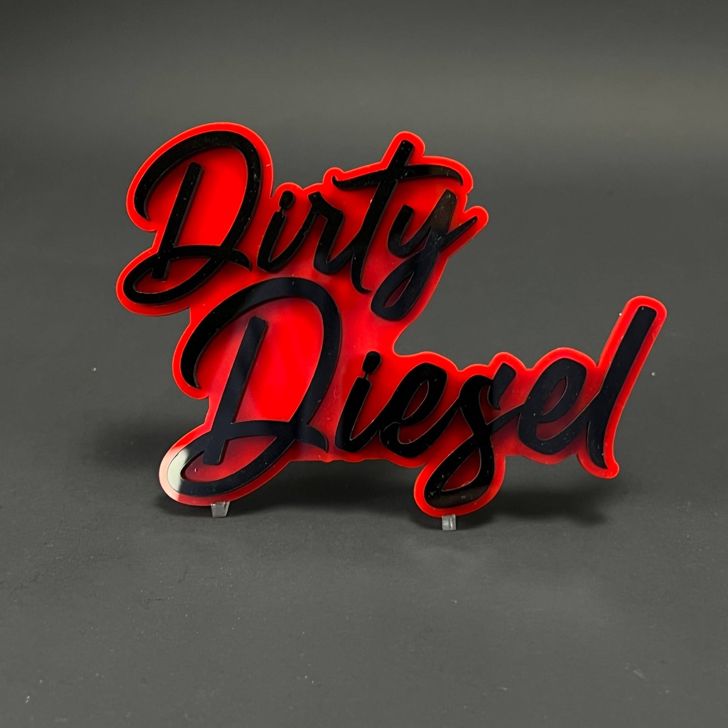 1PC Dirty Diesel 3D Acrylic Badge - Car Truck Emblem Fender Sticker