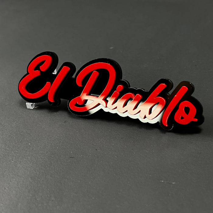 1PC El Diablo 3D Acrylic Badge - Car Truck Emblem Fender Tailgate Trunk Sticker