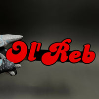 1PC Ol' Reb 3D Acrylic Badge - Car Truck Emblem Fender Tailgate Trunk Sticker