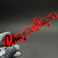 1PC Chasin Paper 3D Acrylic Badge - Car Truck Emblem Fender Sticker