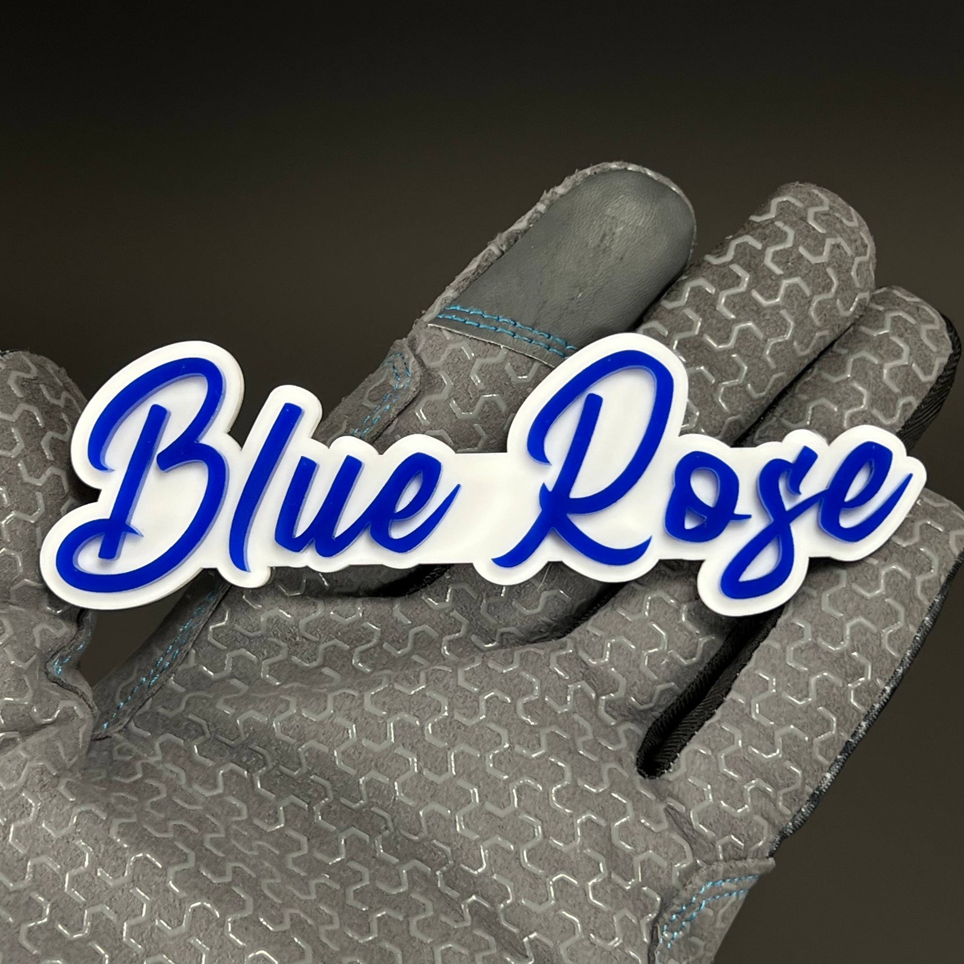 1PC Blue Rose 3D Acrylic Badge - Car Truck Emblem Fender Tailgate Trunk Sticker