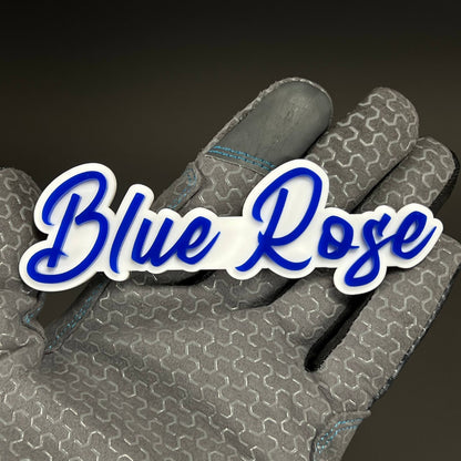 1PC Blue Rose 3D Acrylic Badge - Car Truck Emblem Fender Tailgate Trunk Sticker