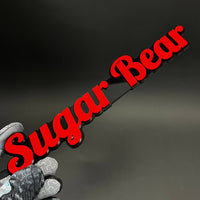 1PC Sugar Bear 3D Acrylic Badge - Car Truck Emblem Fender Tailgate Trunk Sticker