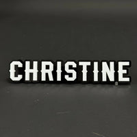 1PC CHRISTINE 3D Acrylic Badge - Car Truck Emblem Fender Tailgate Trunk Sticker