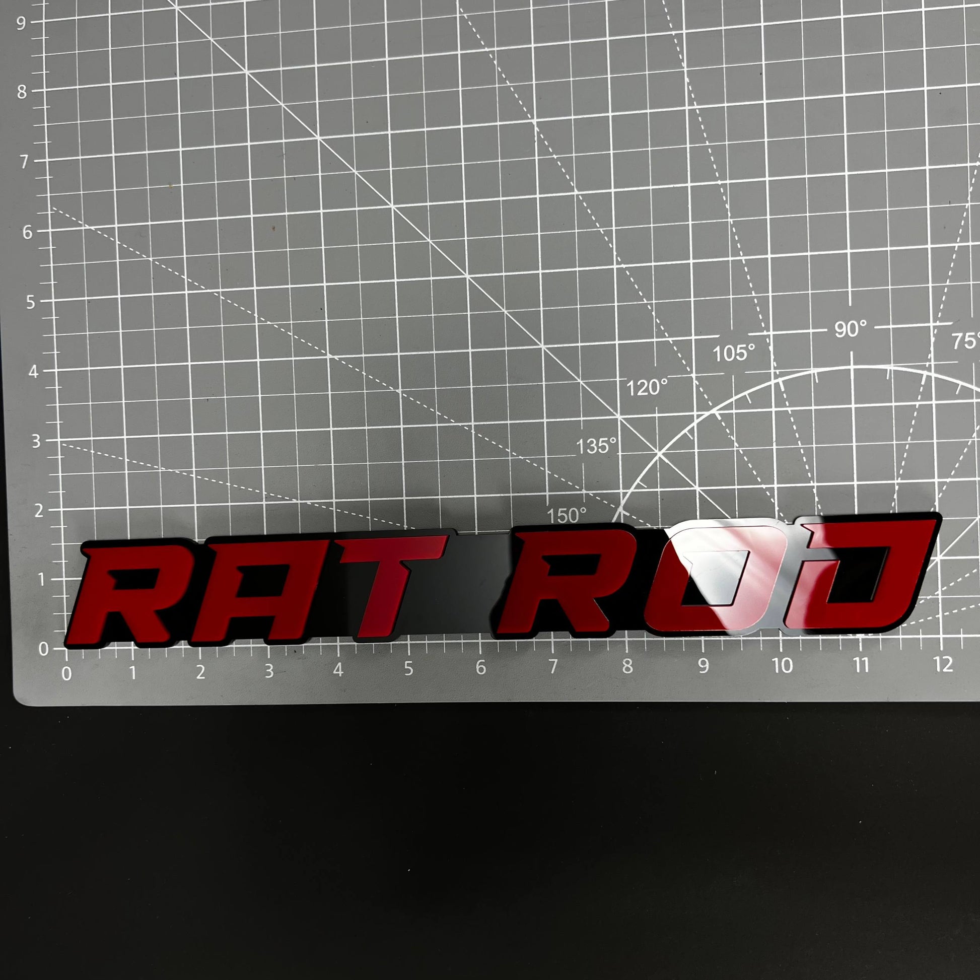1PC RAT ROD 3D Acrylic Badge - Car Truck Emblem Fender Tailgate Trunk Sticker