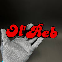 1PC Ol' Reb 3D Acrylic Badge - Car Truck Emblem Fender Tailgate Trunk Sticker