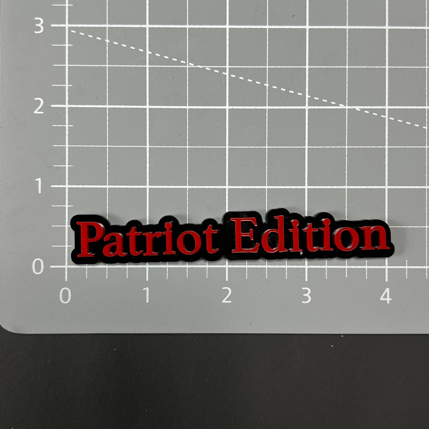 1PC Patriot Edition 3D Acrylic Badge - Car Truck Emblem Fender Sticker