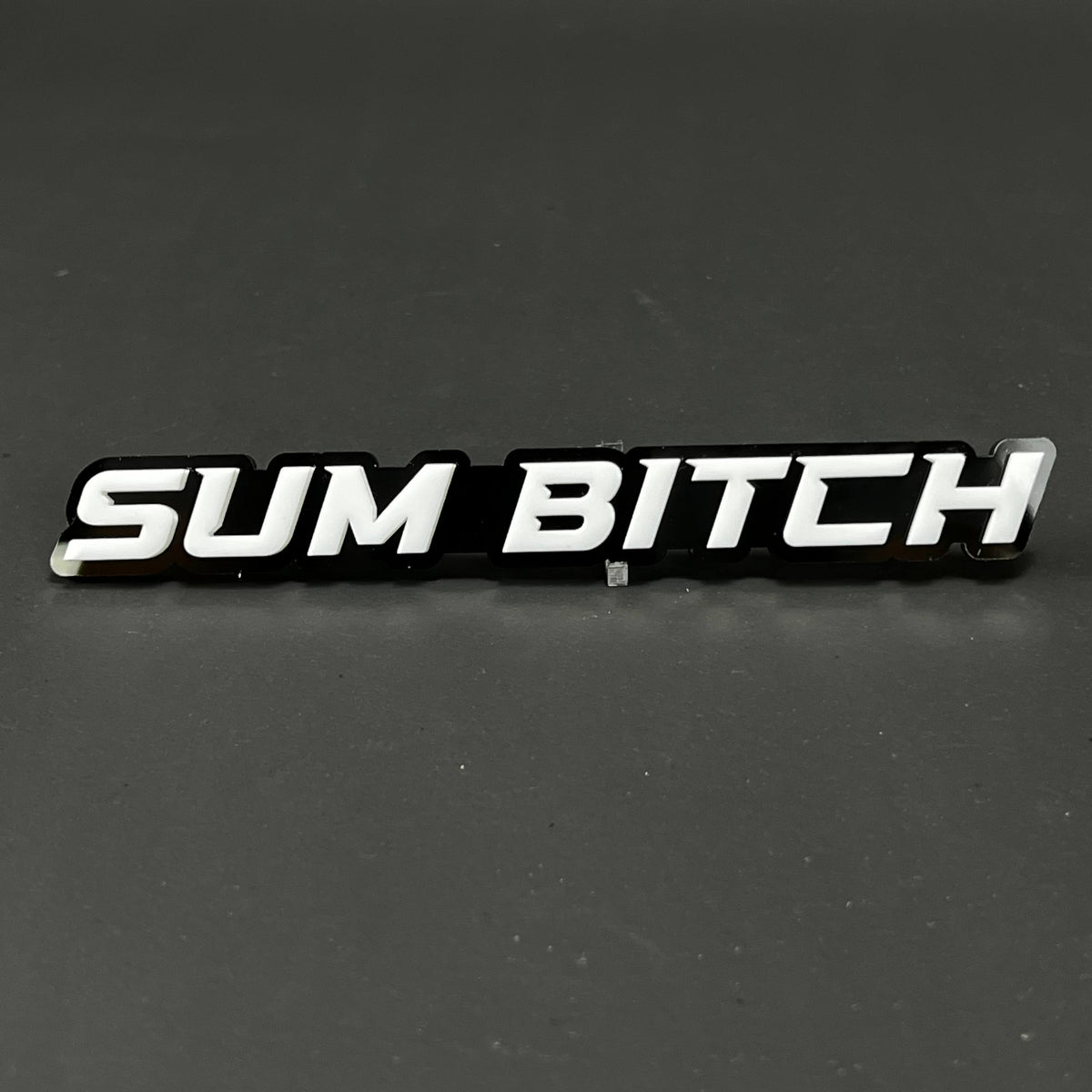 1PC SUM BITCH 3D Acrylic Badge - Car Truck Emblem Fender Tailgate Trunk Sticker