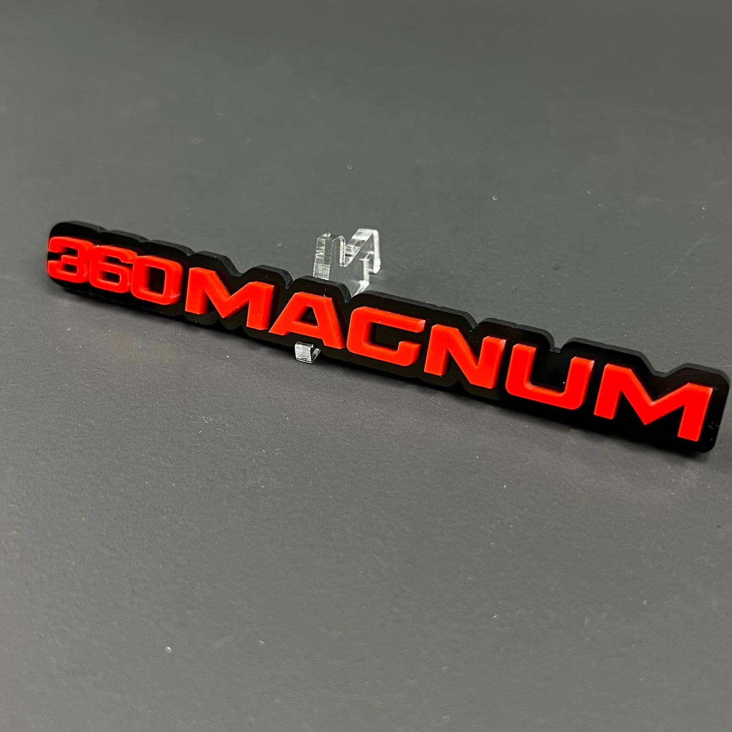 1PC 360MAGNUM 3D Acrylic Badge - Car Truck Emblem Fender Tailgate Trunk Sticker