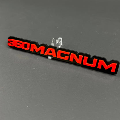 1PC 360MAGNUM 3D Acrylic Badge - Car Truck Emblem Fender Tailgate Trunk Sticker