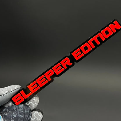 1PC SLEEPER EDITION 3D Acrylic Badge - Car Truck Emblem Fender Sticker
