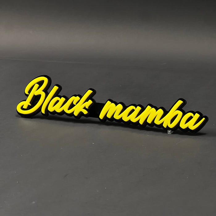 1PC Black mamba 3D Acrylic Badge - Car Truck Emblem Fender Sticker