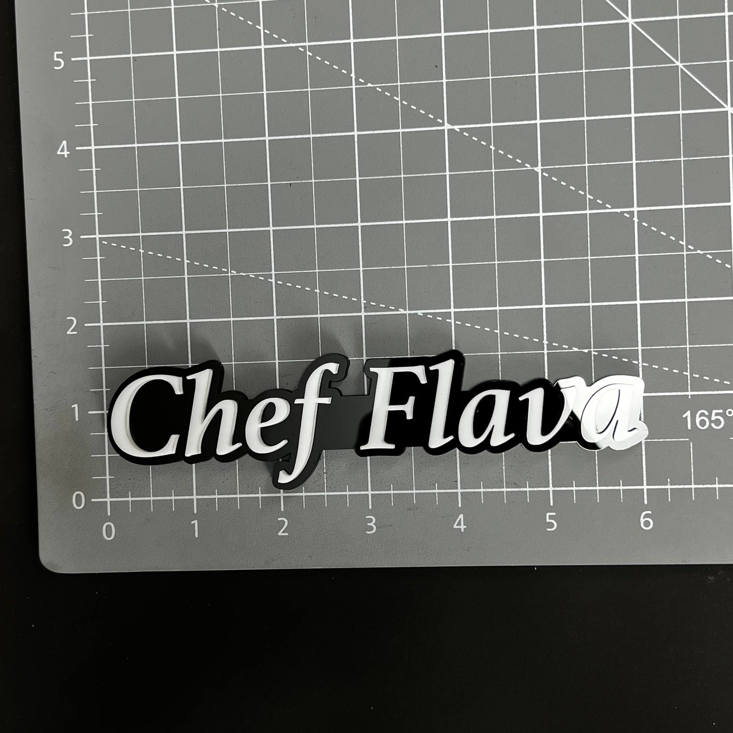1PC Chef Flava 3D Acrylic Badge - Car Truck Emblem Fender Tailgate Trunk Sticker