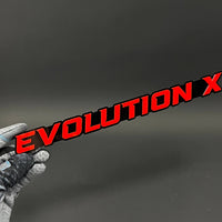 1PC EVOLUTION X 3D Acrylic Badge - Car Truck Emblem Fender Sticker