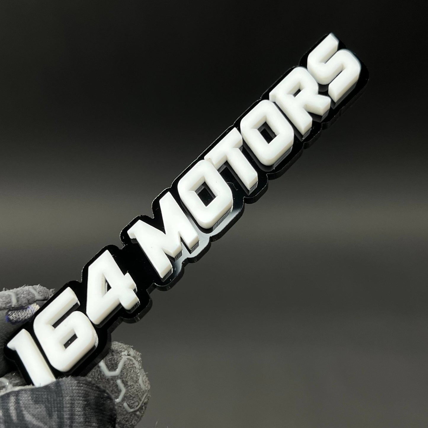 1PC 164 MOTORS 3D Acrylic Badge - Car Truck Emblem Fender Tailgate Trunk Sticker