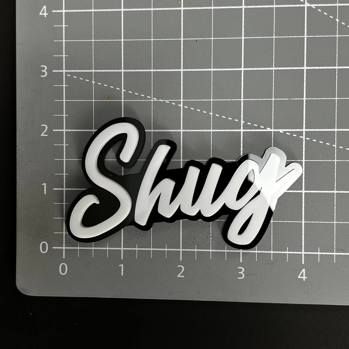 1PC Shug 3D Acrylic Badge - Car Truck Emblem Fender Tailgate Trunk Sticker