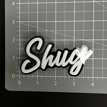 1PC Shug 3D Acrylic Badge - Car Truck Emblem Fender Tailgate Trunk Sticker