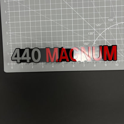 1PC 440 MAGNUM 3D Acrylic Badge - Car Truck Emblem Fender Tailgate Trunk Sticker