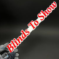 1PC Blinds To Show 3D Acrylic Badge - Car Truck Emblem Fender Sticker