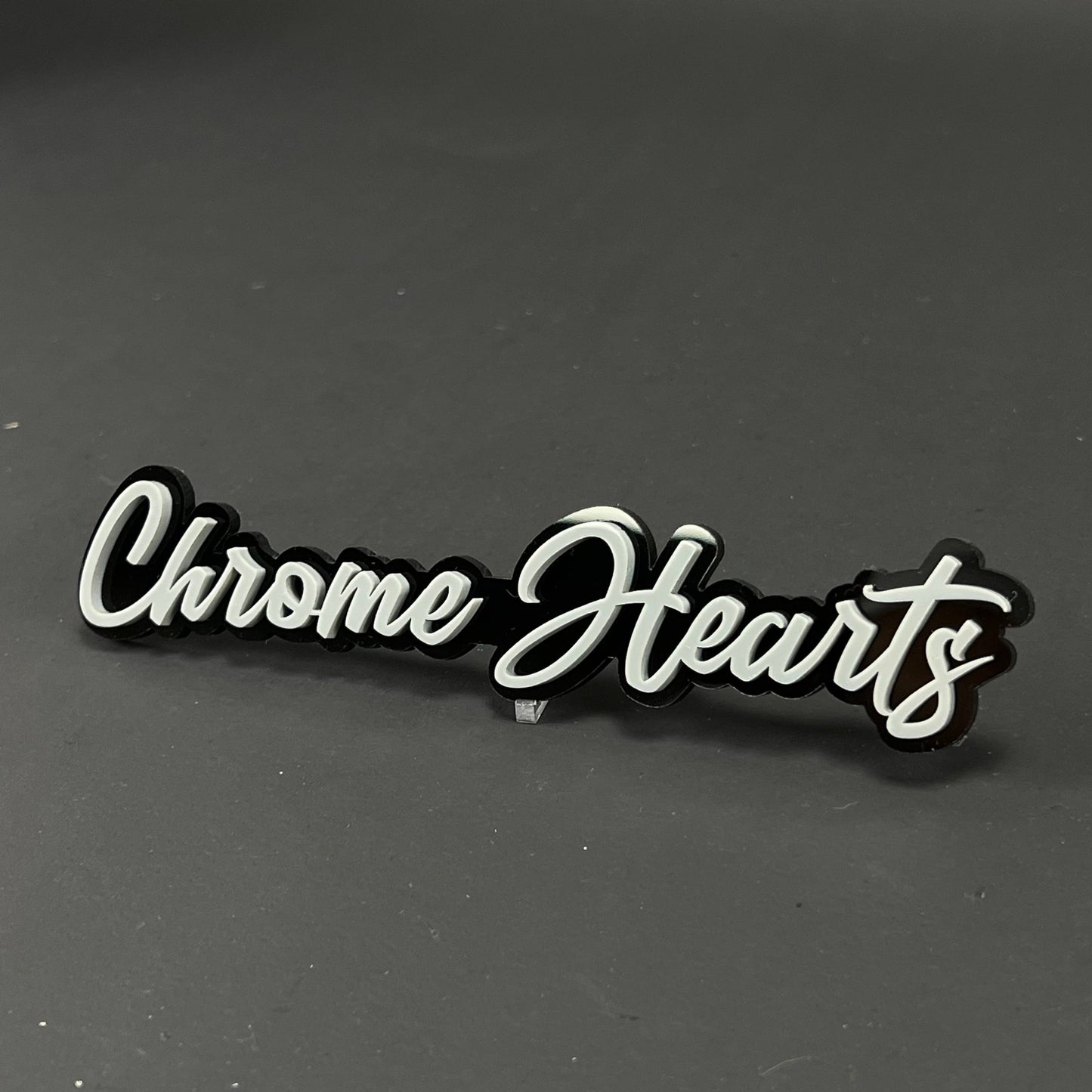 1PC Chrome Hearts 3D Acrylic Badge - Car Truck Emblem Fender Sticker