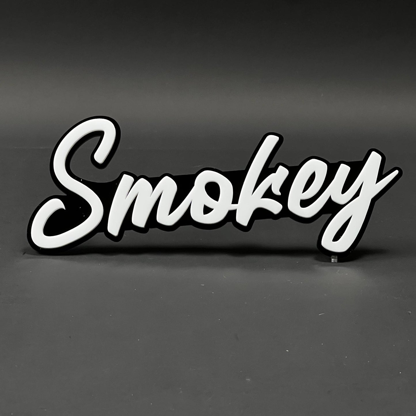 1PC Smokey 3D Acrylic Badge - Car Truck Emblem Fender Tailgate Trunk Sticker