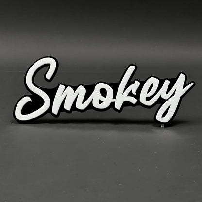 1PC Smokey 3D Acrylic Badge - Car Truck Emblem Fender Tailgate Trunk Sticker