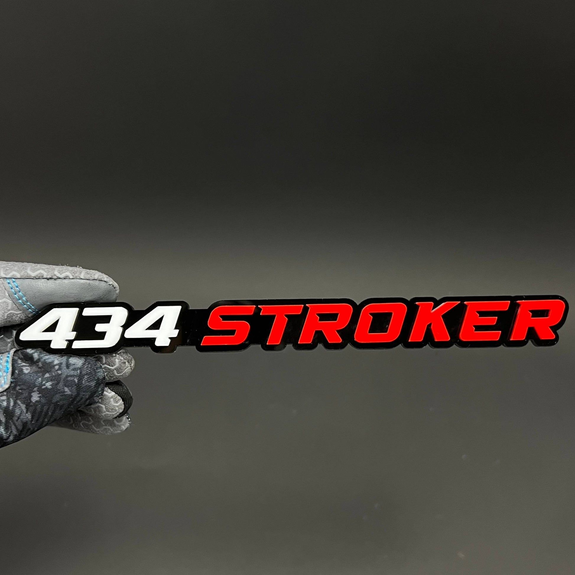 1PC 434 STROKER 3D Acrylic Badge - Car Truck Emblem Fender Sticker