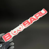 1PC BOOBARU 3D Acrylic Badge - Car Truck Emblem Fender Tailgate Trunk Sticker